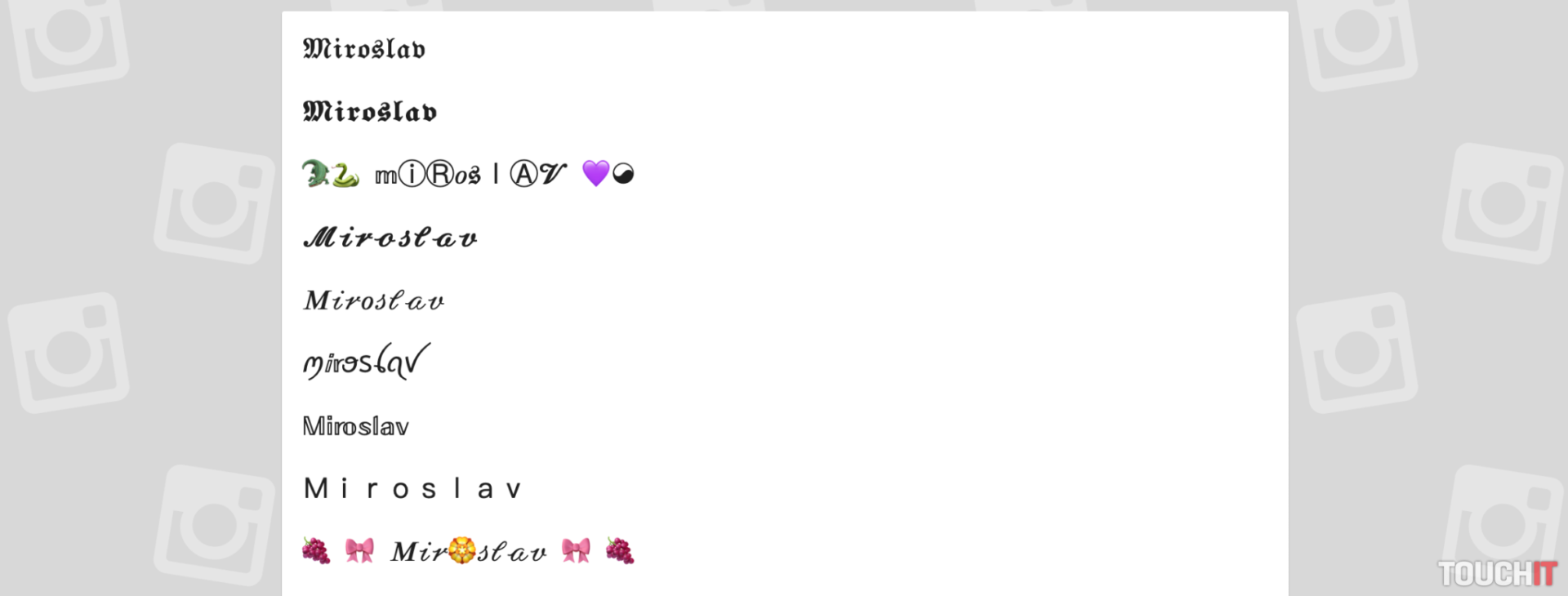 Instagram: Ako zmeniť štýl písma v BIO a príspevkoch?