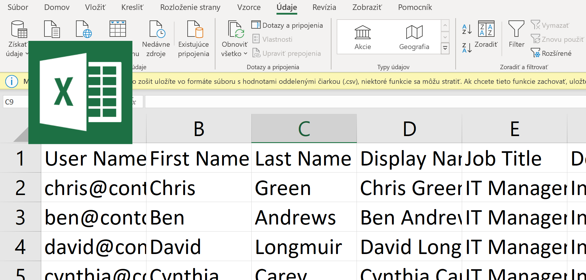 Tipy pre Excel: Ako načítať CSV súbor?