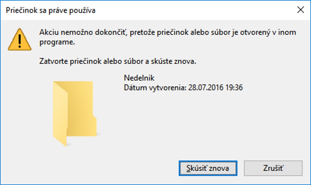 Ako odomknúť priečinok, ktorý zrazu nejde presunúť ani premenovať?