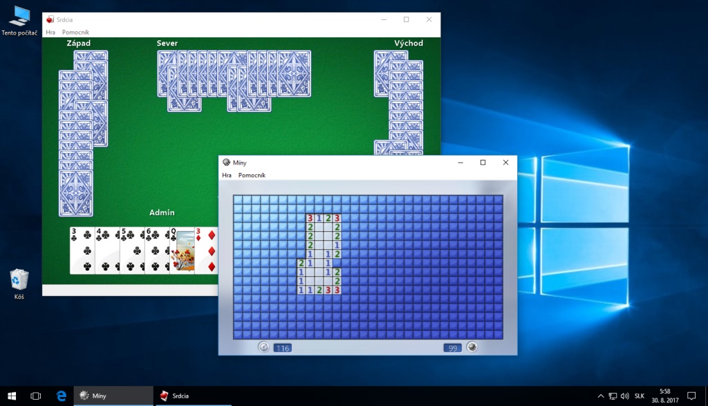 Ako do Windows 10 vrátiť pôvodné verzie hier Hľadanie mín a FreeCell?