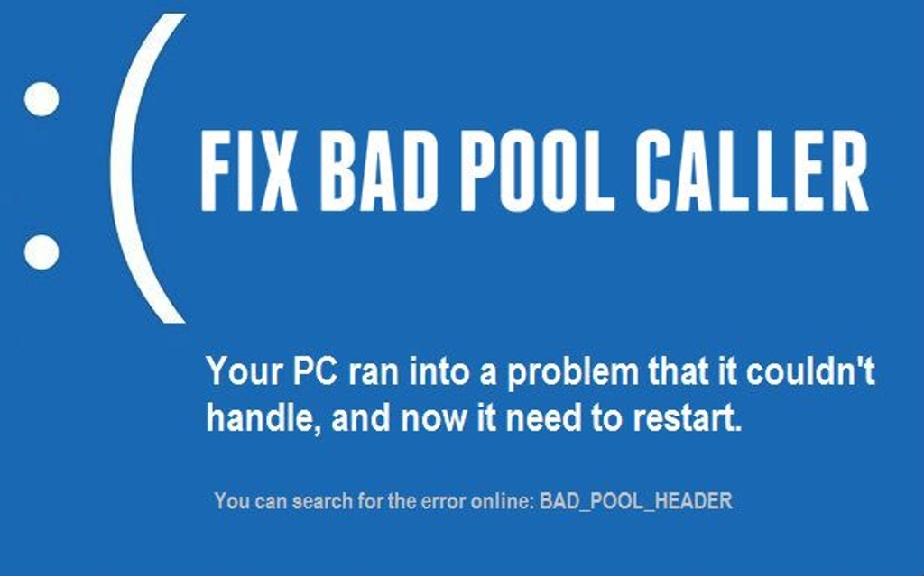 Čo robiť, ak sa na počítači objavuje BSOD so správou BAD POOL CALLER
