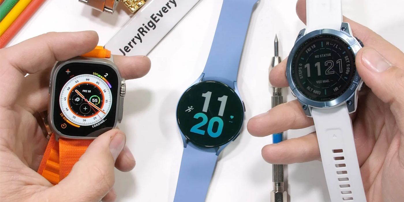 Známy YouTuber otestoval odolnosť zafírového sklíčka v hodinkách Apple Watch Ultra, Garmin Fénix 7 a Samsung Galaxy Watch5