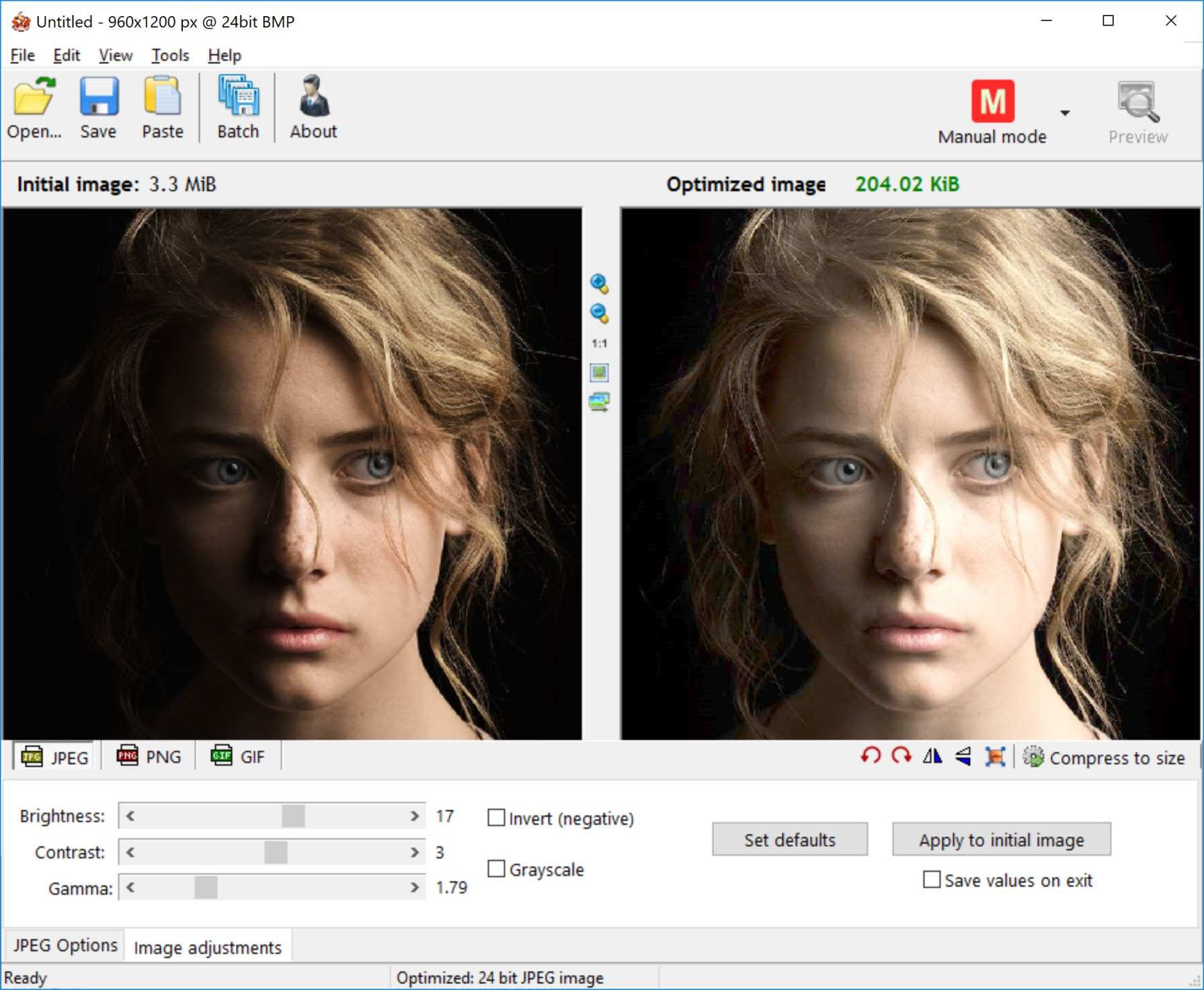 Zmenšenie veľkosti obrázkov na web