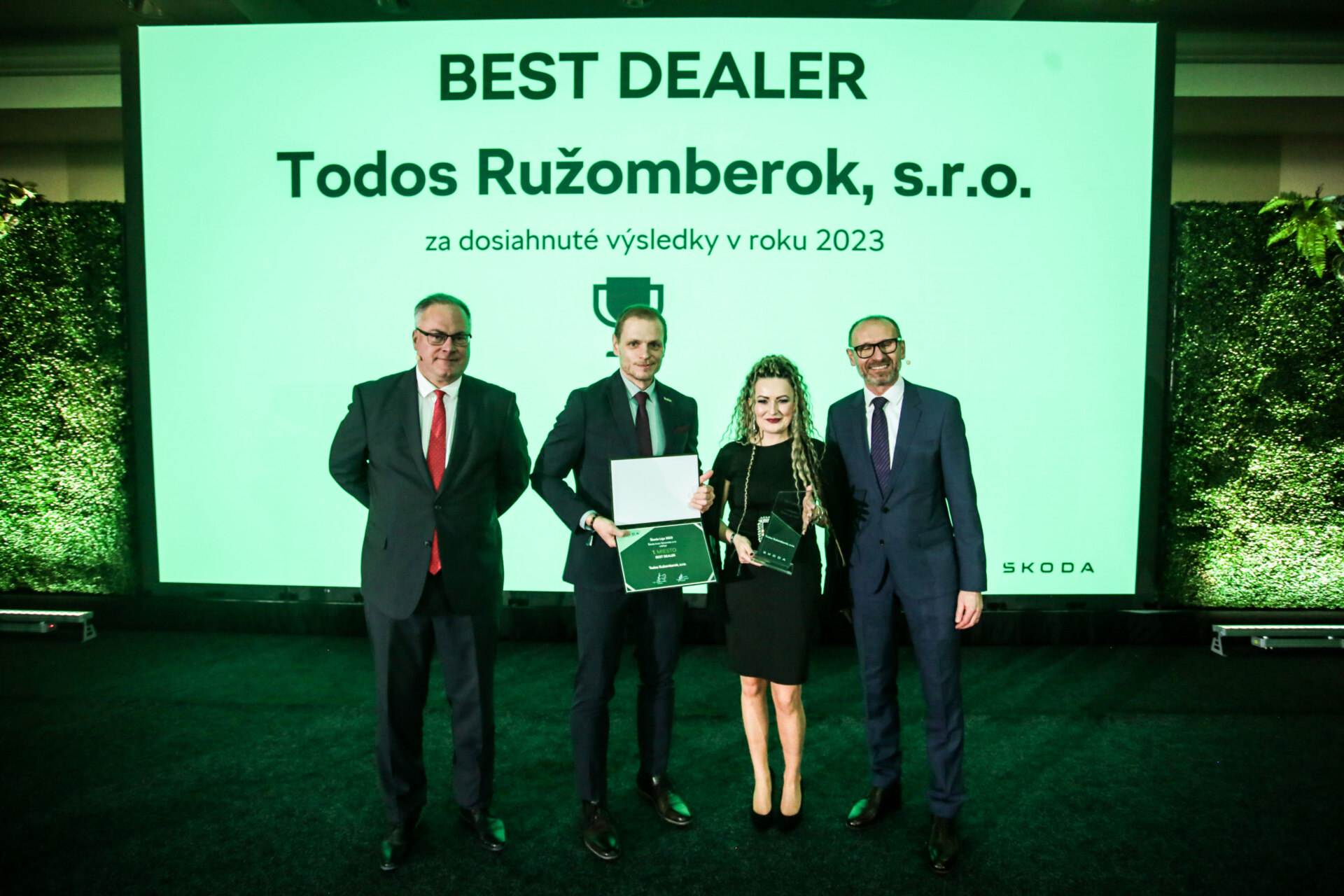 Najlepším dílerom v sieti partnerov Škoda Auto Slovensko je Todos Ružomberok