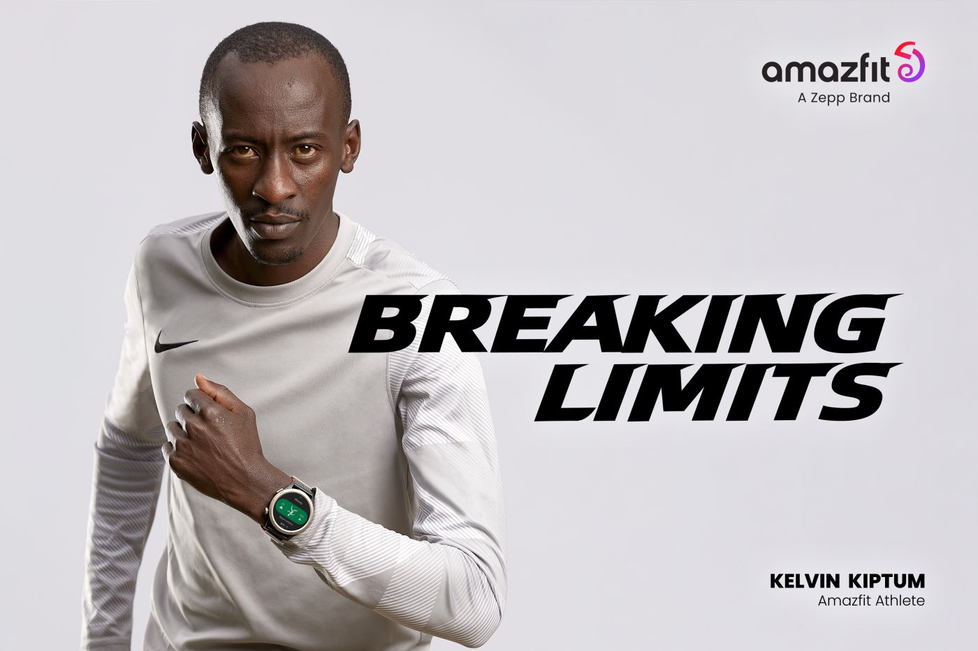 Kelvin Kiptum bude trénovať s hodinkami Amazfit Cheetah Pro, regeneráciu mu vyhodnotí prsteň Helio Ring