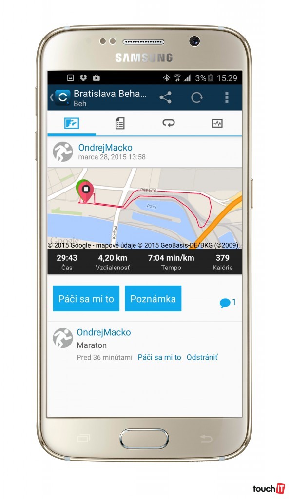Garmin Connect je bezplatná aplikácia, ktorá umožňuje vyhodnocovať údaje na smartfóne