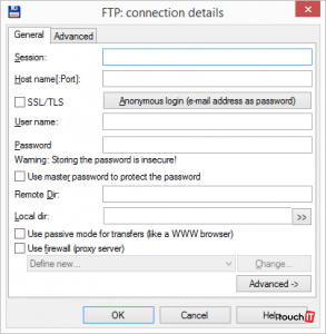 Total Commander – Definovanie nového FTP pripojenia 