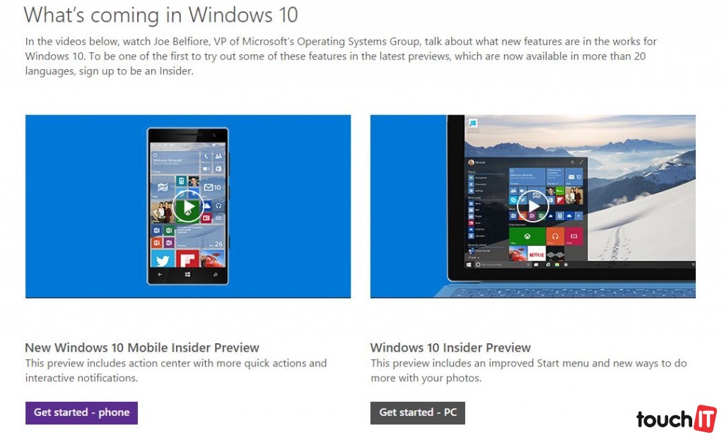 Insider verziu systému Windows 10 si dočasne do počítača nestiahnete. K dispozícii je iba verzia pre Windows Phone