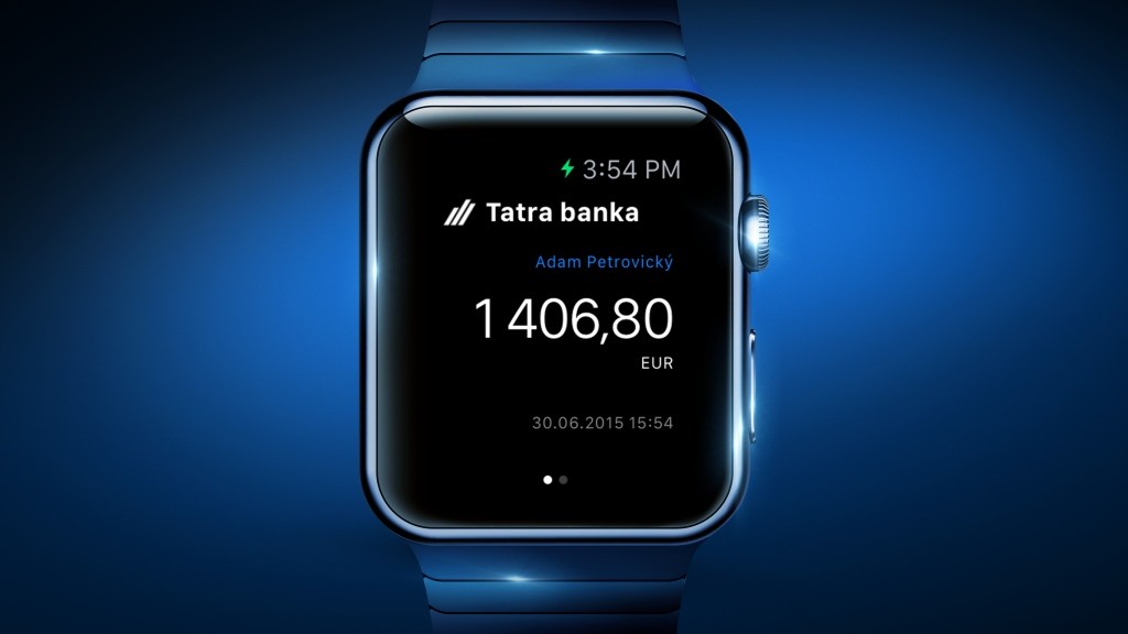 Tatra banka už podporuje aj hodinky Apple Watch