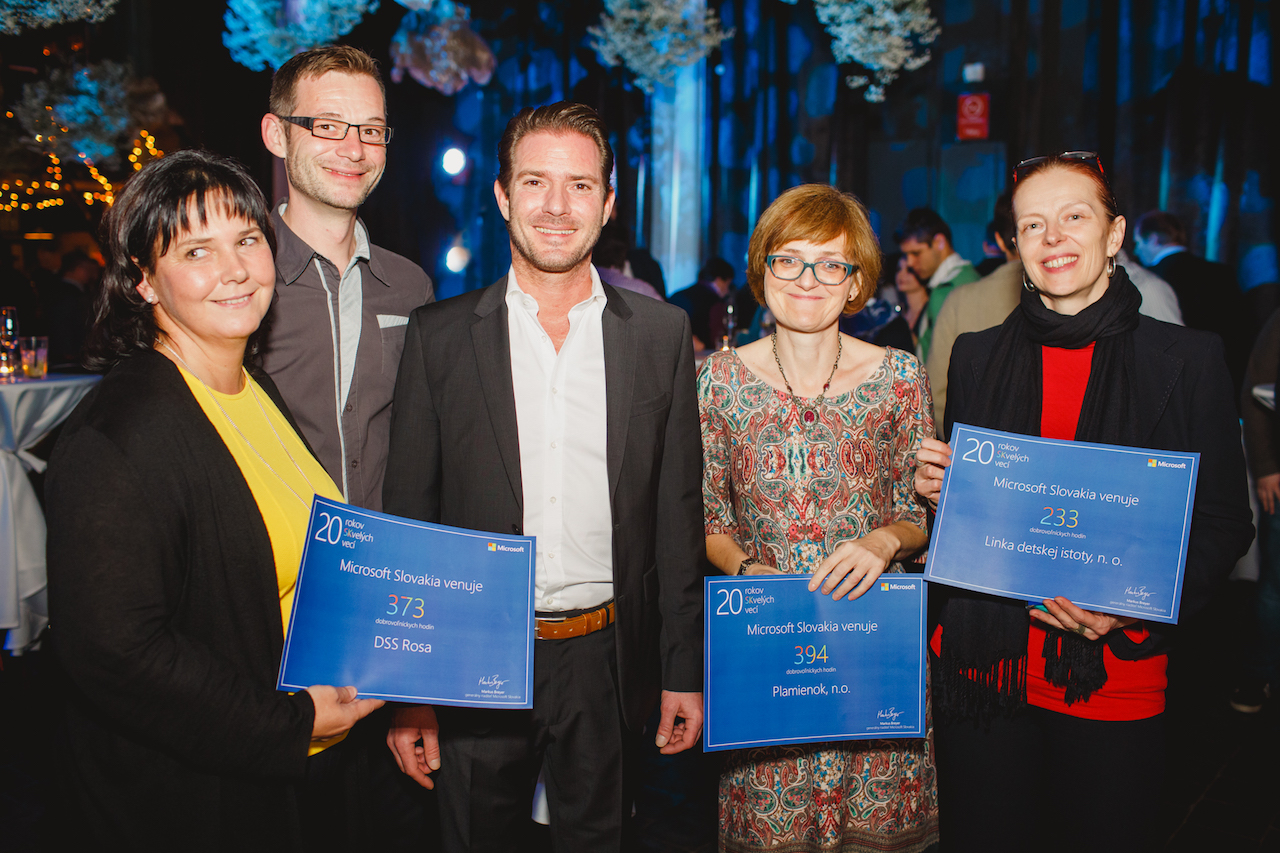 Microsoft Slovensko venuje budúci rok neziskovým organizáciám 1000 dobrovoľníckych hodín