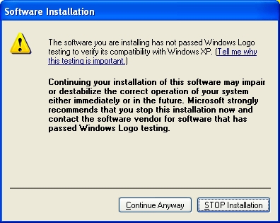"XPDriverWarning" by Source. Licensed under Fair use via Wikipedia - https://en.wikipedia.org/wiki/File:XPDriverWarning.png#/media/File:XPDriverWarning.png