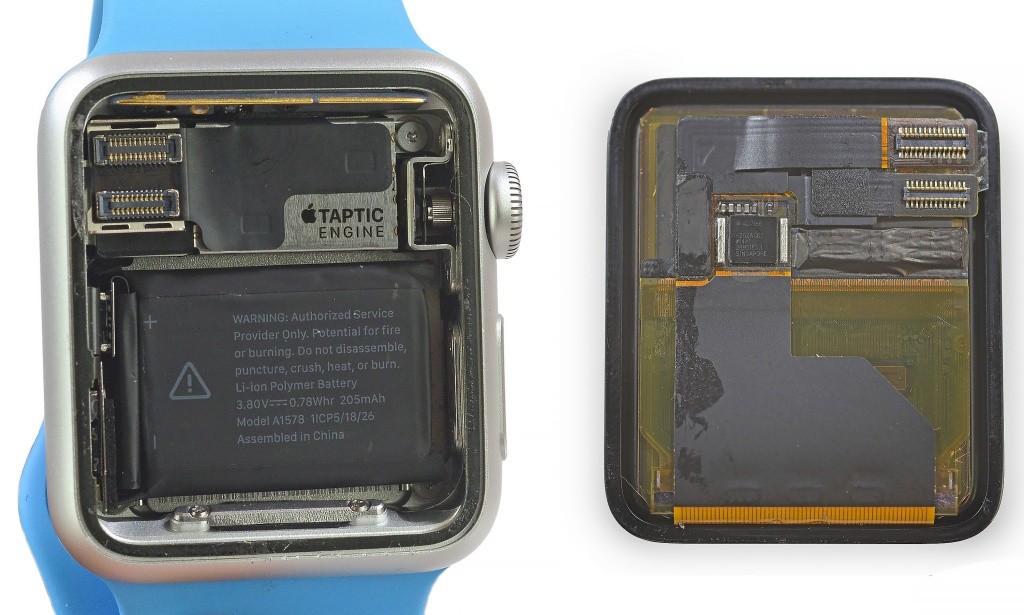 ① – Odklopený display smarthodiniek Apple Watch
