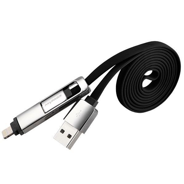 Synchronizačný kábel 2 v 1 micro USB a Lightning