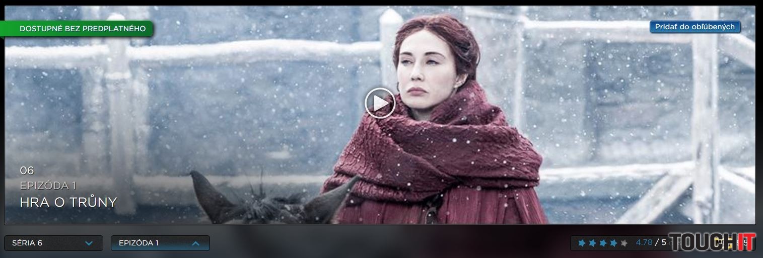 Prvú epizódu šiestej série seriálu Game of Thrones si pozriete pomocou HBO GO legálne a zadarmo