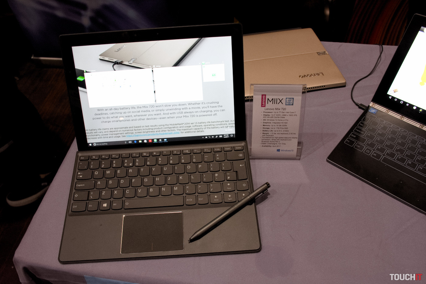 VIDEO TOUCHIT: Konvertibilný Windows tablet Lenovo Miix 720 na CES