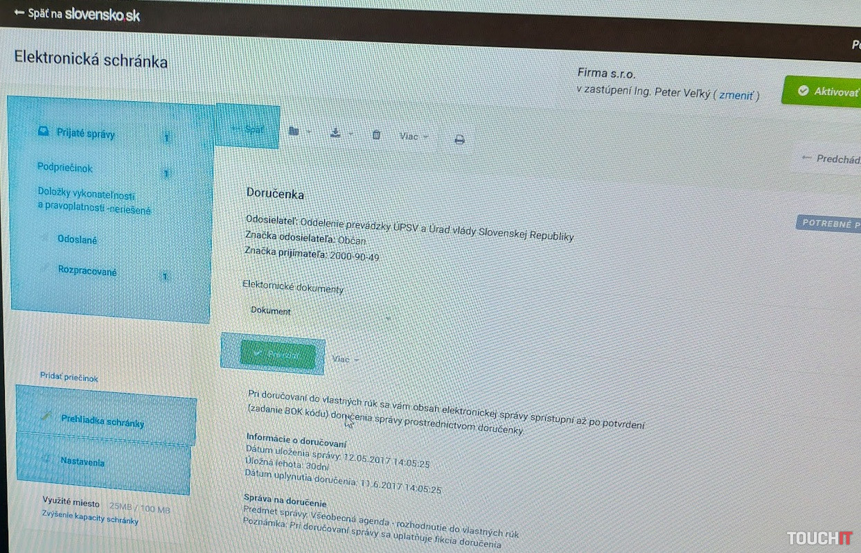 Jarná ITAPA: Takto vyzerajú nové elektronické schránky na webe Slovensko.sk