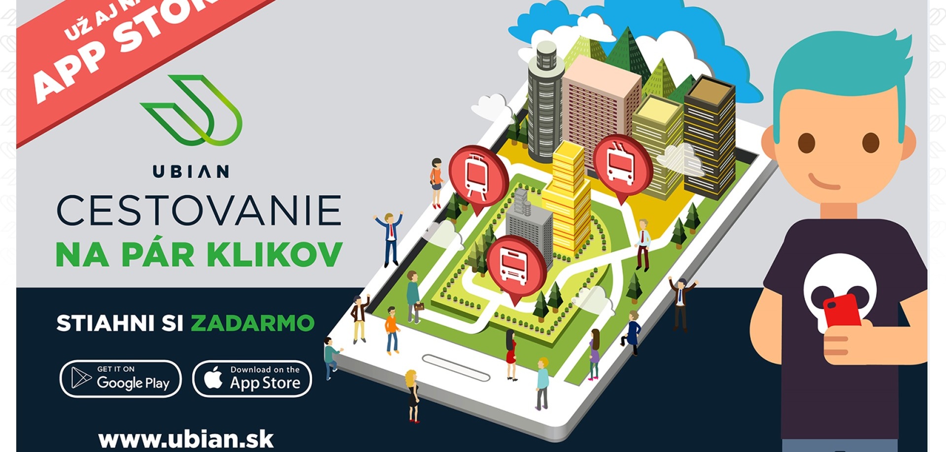 Mobilná aplikácia Ubian zjednodušuje cestovanie po Slovensku