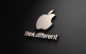 Apple logo Think Different