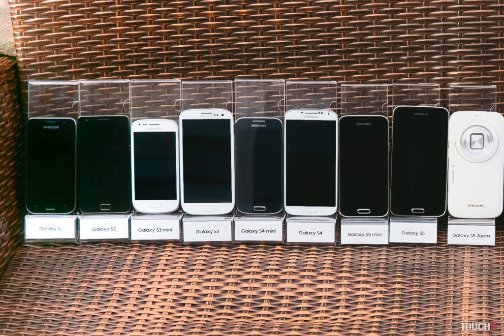 Telefóny Samsung Galaxy S až S5 Zoom