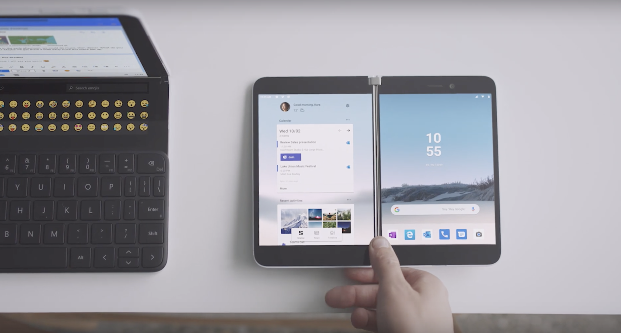 Kúpili by ste si skladací smartfón od Microsoftu? Nový patent vyzerá lákavo