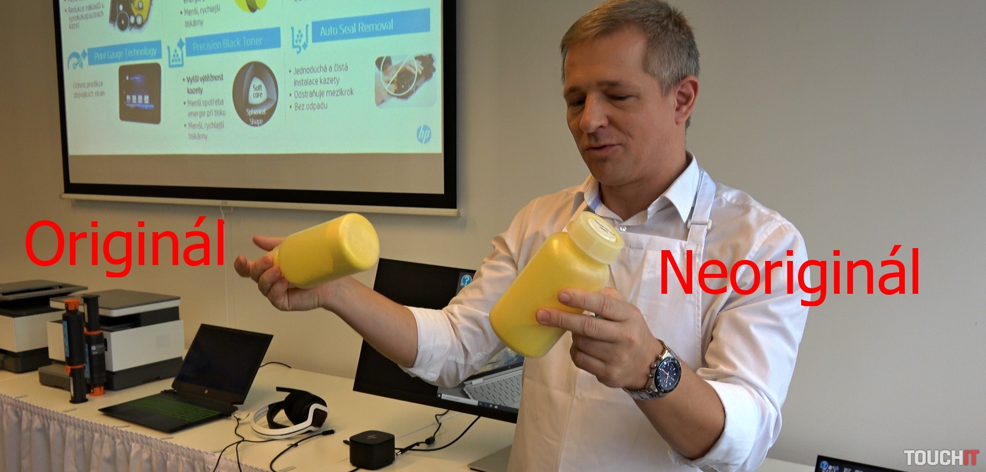 Zahrievali sme originálnu a neoriginálnu náplň do tlačiarne (VIDEO TOUCHIT)