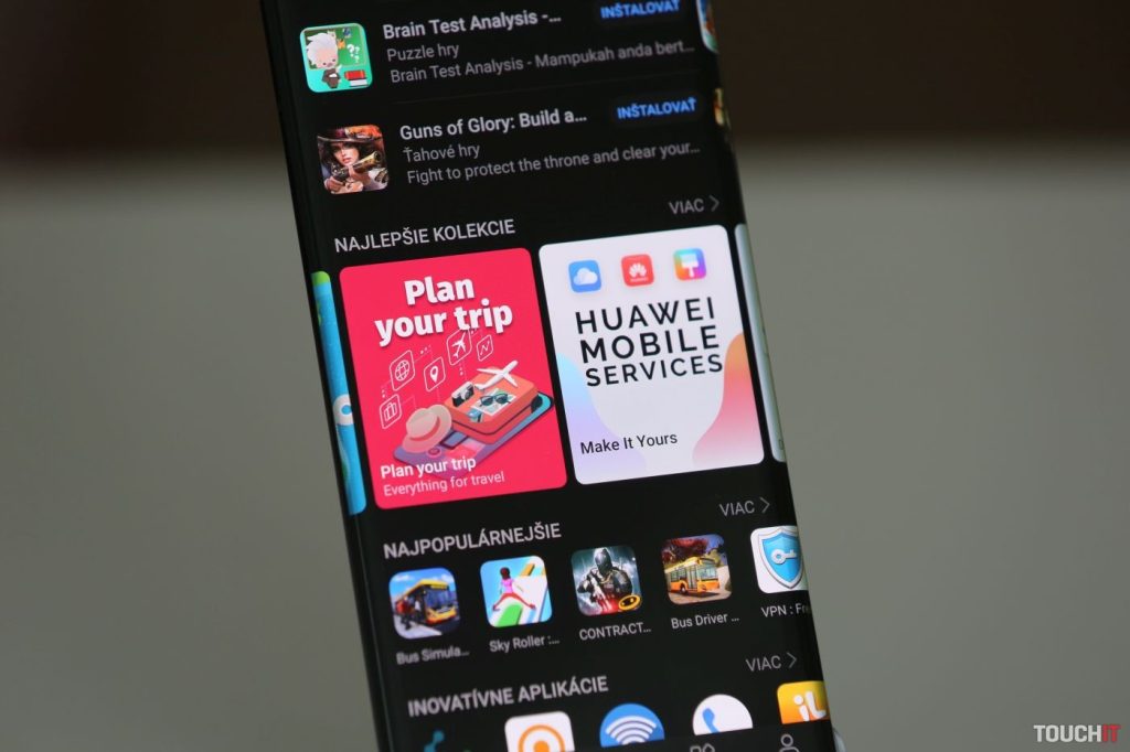 Obchod AppGallery a mobilné služby od Huawei