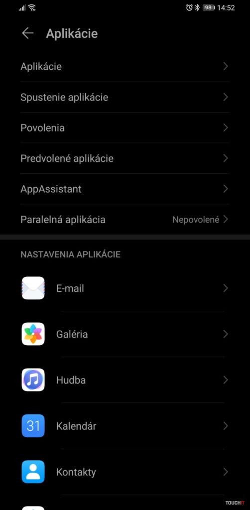 Nastavenie povolení aplikácií v Androide