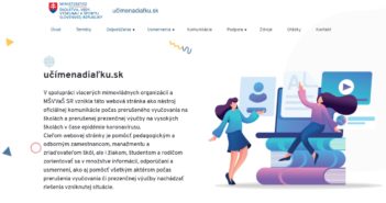 Web učímenadiaľku.sk