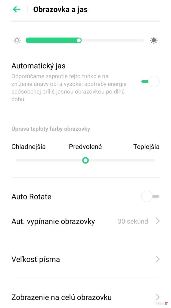Ukážka systému Color OS 6