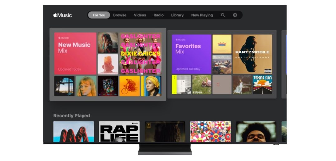Samsung TV so službou Apple Music