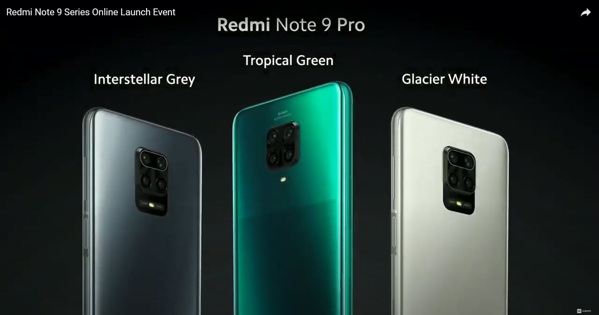 Xiaomi Redmi Note 9 Pro prichádza na globálny trh v polovici mája, k dispozícii sú tri farby - šedá, zelená a biela.