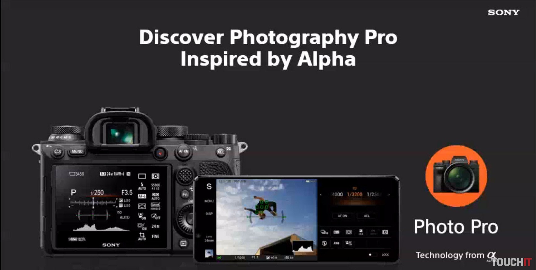 Aplikácia Photo Pro na Xperia 1 Mark II