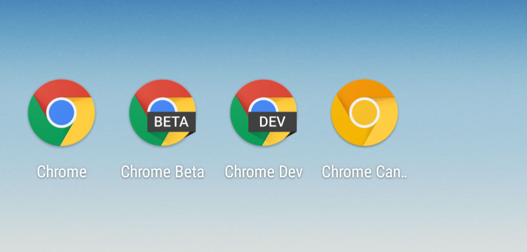 Google Chrome Beta Dev Canary