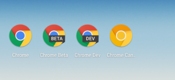 Google Chrome Beta Dev Canary