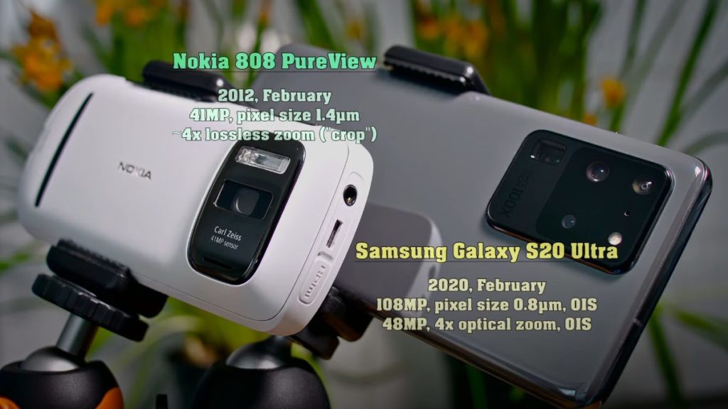 Nokia 808 vs. Samsung Galaxy S20 Ultra 5G