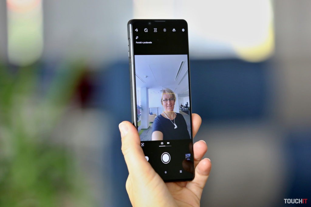 Selfie kamera na Xperia 1 Mark II