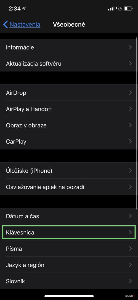 iOS diktovanie