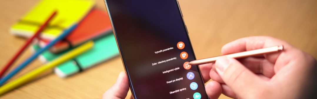 Galaxy Note20 Ultra a písanie poznámok dotykovým perom