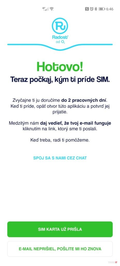 Objednali sme si SIM kartu operátora Radosť