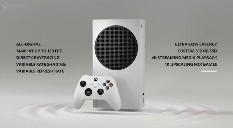 Xbox Series S parametre