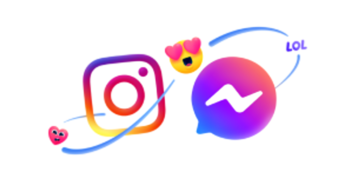 instagram and messenger logos