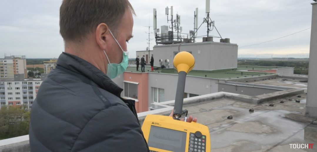 Meranie elektromagnetického žiarenia 5G siete O2 v Bratislave