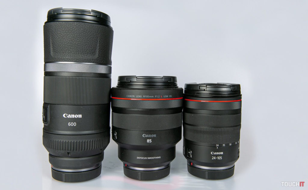 Objektívy, ktoré sme používali pri teste Canon EOS R4