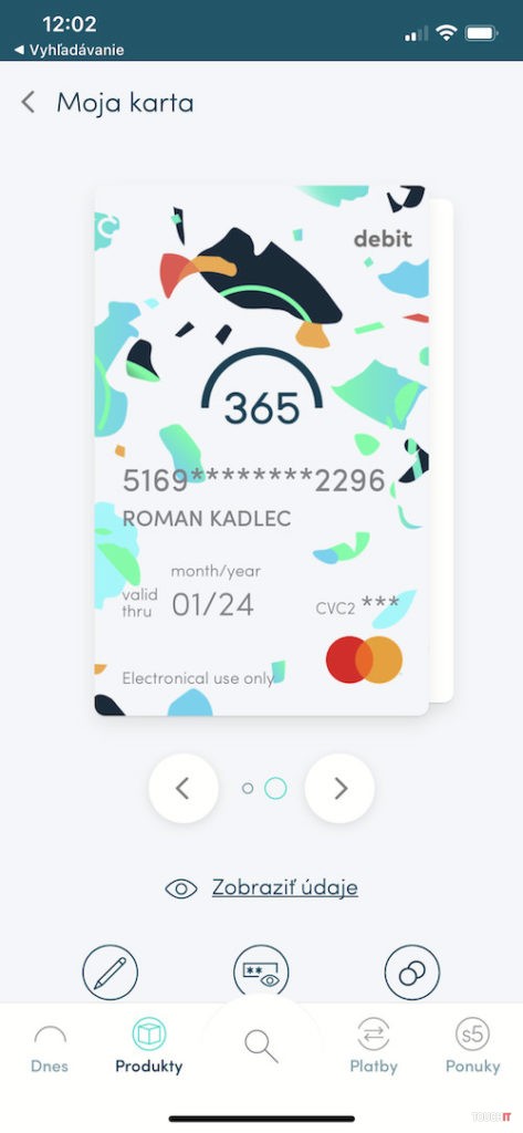 365.bank digitálna karta