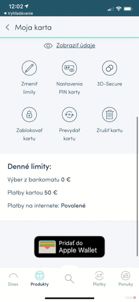 365.bank digitálna karta