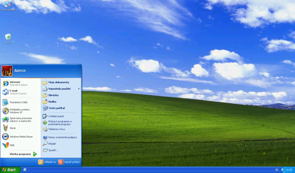 Windows XP, ktorého aktívna podpora trvala od roku 2001 do roku 2014