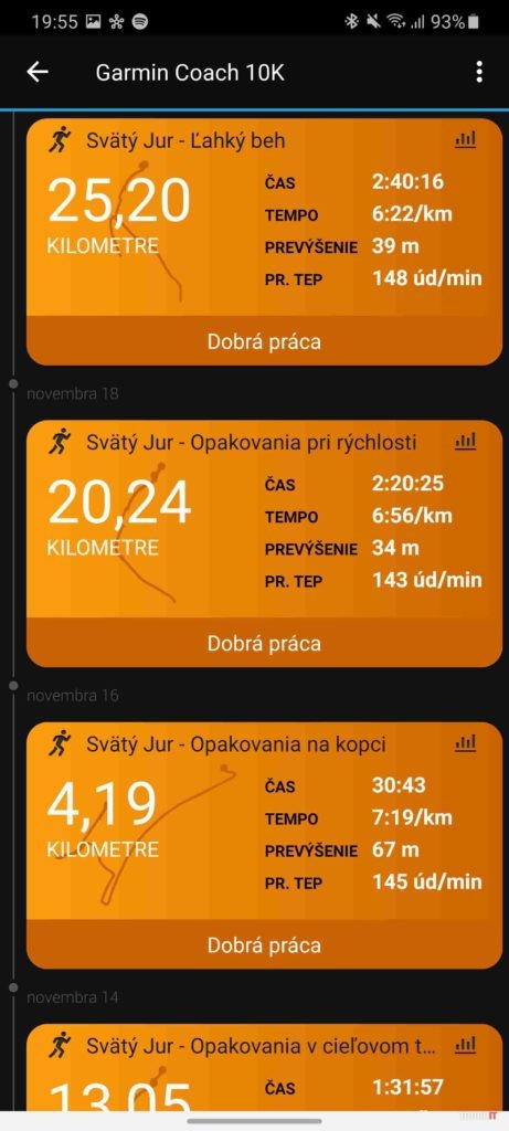 Tréner Garmin / Garmin Coach
