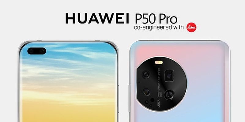 Huawei P50 Pro, neoficiálny render