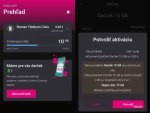 Telekom: 15 GB dát zadarmo