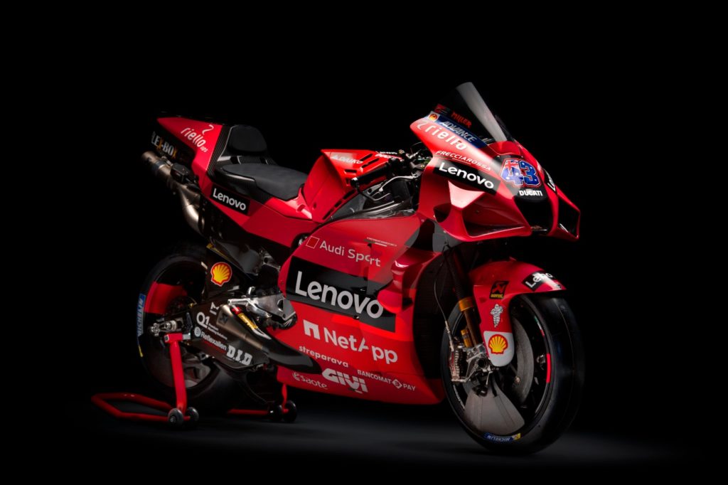 Označenie Lenovo na motorkách Ducati. Zdroj: Lenovo
